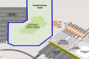 North County Campus Center Saw-Cutting for Chilled Water Line Installation