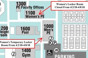 Aquatics Center Women’s Locker Room Closure