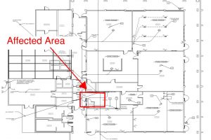 Overhead Drilling in Building 2200 Crawl Space