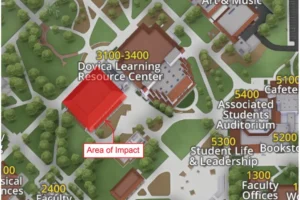 SLO Campus Center Buildings 3400 Construction Material Loading
