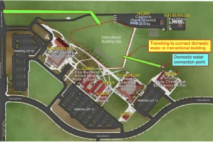 North County Campus Instructional Building Water Trench